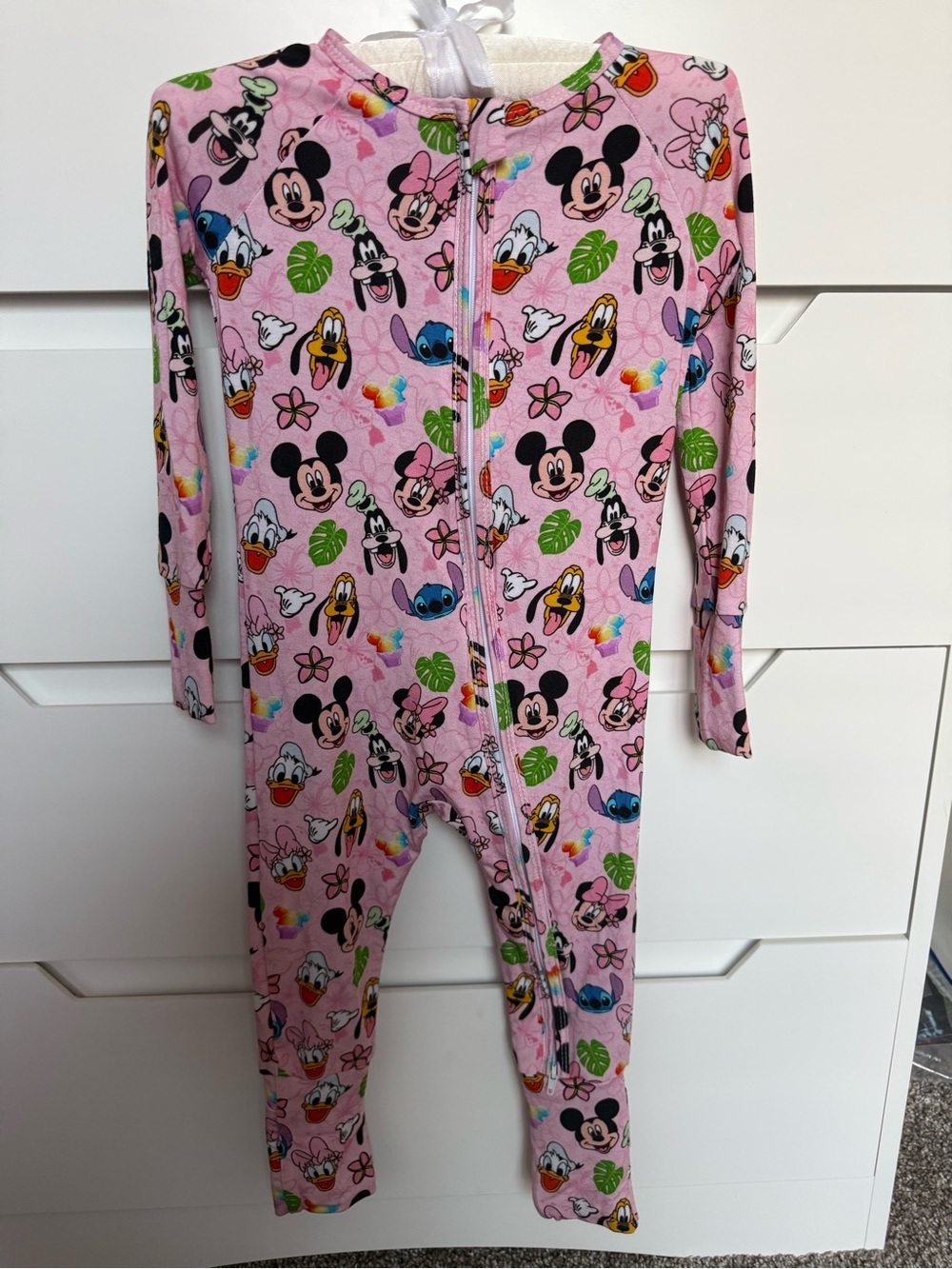 Pink Mickey & Friends Kids One-Piece Pajamas